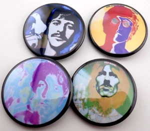 THE BEATLES, "White Album Era" Lot of (4), Big 1.75" Size Buttons SET P-11 - Picture 1 of 6