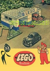 pub Lego avec la VW coccinelle  -  A 3 plastifié - Imagen 1 de 24
