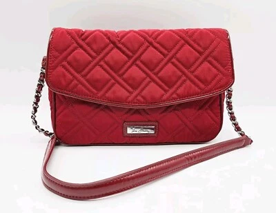 Bolso de Hombro Vera Bradley Acolchado Microfibra Rojo Tango Pequeño Foto 1 de 4