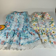 Pet Dog Cat Clothes Classic Summer Floral Dress Maltese Teddy Yorkshire Costume