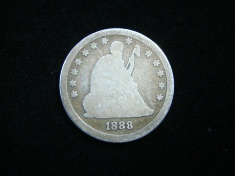 1888-S Liberty Seated Silver Quarter AG 60515 Cover