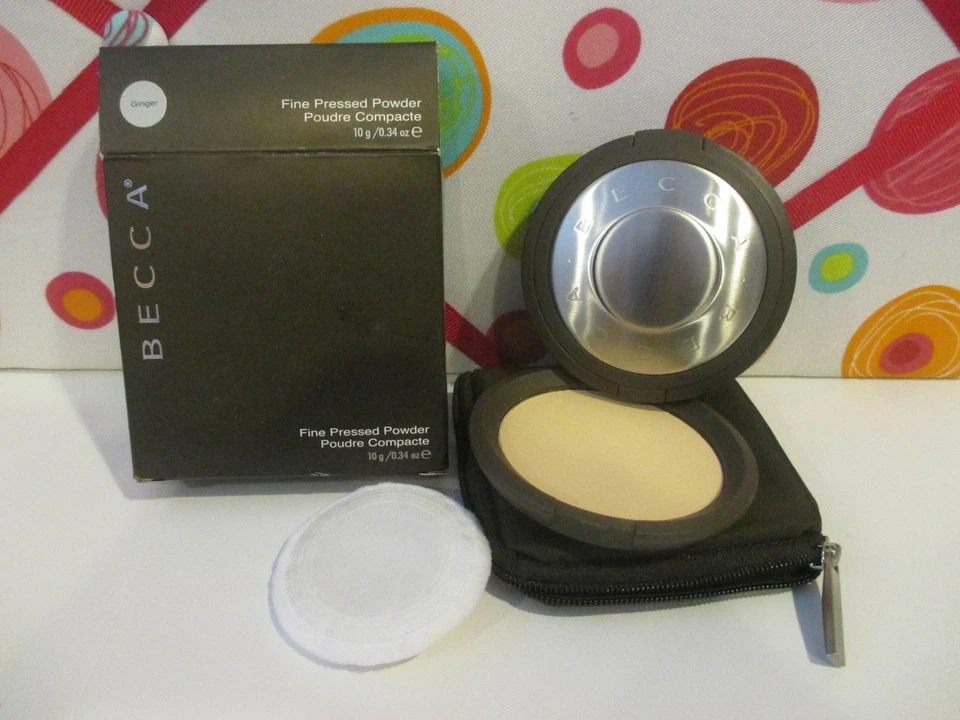 BECCA ~ POLVO PRENSADO FINO ~ JENGIBRE ~ 0,34 OZ EN CAJA Foto 1 de 1