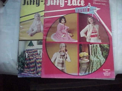 VINTAGE Exciting Jiffy Lace Book 17560 & 17540  Knitting & Crochet Books - Image 1 of 3