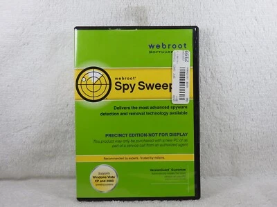 Software Webroot, Spy Sweeper, CD 2007, para Windows Vista, XP, 2000 👀* ........ Foto 1 de 4