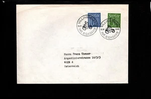 Sweden, Sc# 504-05, Cover,1966, Motor Cycle Cancel - Picture 1 of 1