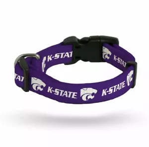 KANSAS STATE WILDCATS HAUSTIER KATZE HUND VERSTELLBARES HALSBAND LIZENZIERT SM - Bild 1 von 7