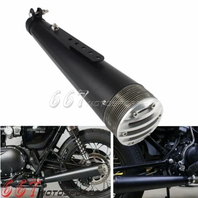 37-45mm Motorcycle Exhaust Pipe For Harley Honda Suzuki Yamaha Street Bike ATV - Image 1 of 4