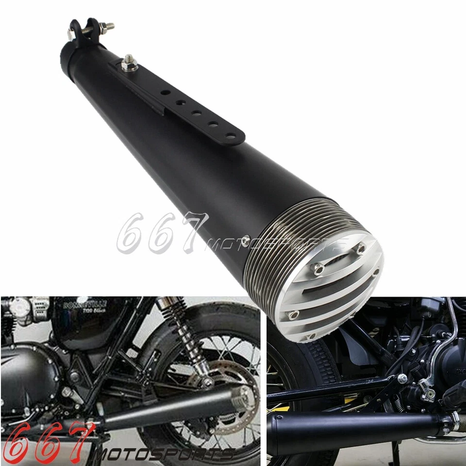 Tubo de escape de motocicleta 37-45 mm para Harley Honda Suzuki Yamaha bicicleta de calle ATV Foto 1 de 4