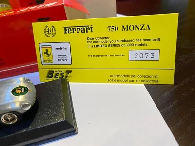 Ferrari 750 Monza Limited Series 2073/3000 PR08 Best - Immagine 1 di 4