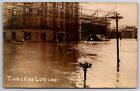 Dayton Ohio~Hotel Gibbons~Third & Ludlow~Flood Waters @ Globe Lamps~1913 RPPC