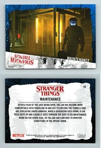 Maintenance #45 Stranger Things Welcome To The Upside Down Topps Card - Picture 1 of 1