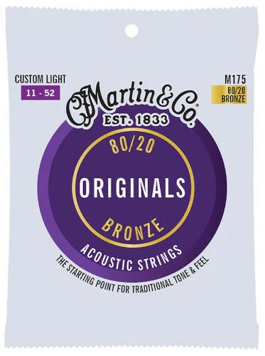 Martin Originals M175 (011-052) - custom light, Saiten für Westerngitarre