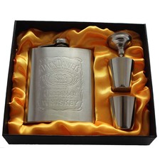Stainless Steel Hip Flask Sets Brand Gift Travel Whiskey Alcohol Liquor Gifts