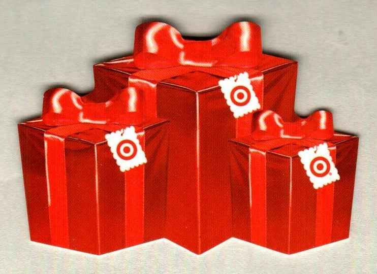 TARGET Red Holiday Gift Boxes ( 2009 ) Die-Cut Gift Card ( $0 ) - Image 1 of 1