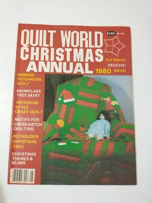 Quilt World Christmas Annual December 1980 Pattern Booklet Magazine Design Ideas - Image 1 of 2
