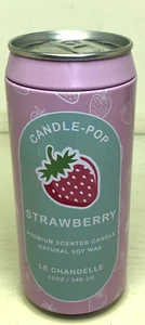 Candle-Pop Strawberry Guava Soda Pop Can Premium Scented Natural Soy Wax Candle - Picture 1 of 6