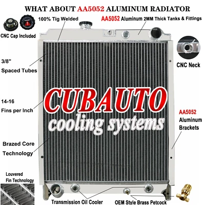 Aluminum Radiator Fit Hino 238 258 268 338 16400E0070 16400E0230 2005-2008 06 07 Foto 1 de 4