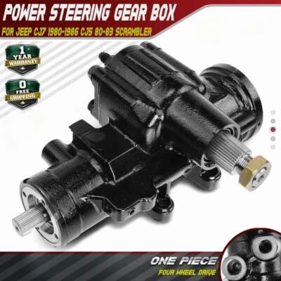 Power Steering Gear Box Fit Jeep CJ7 1980-1986 CJ5 1980-1983 Scrambler 81-85 4WD - Image 1 of 4