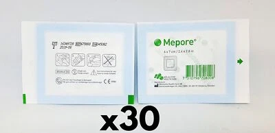 Mepore 6x7cm Adhesive Surgical Dressings - Pack of 30