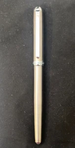 PLUMA ESTILOGRÁFICA CROMADA 'LORD' DIPLOMÁTICA ALEMANA DE COLECCIÓN, IRIDIO "F" NUEVA EN CAJA, c2000 en muy buena condición - Imagen 1 de 8
