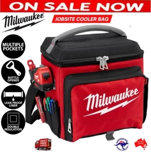 Milwaukee Food Drink Cooler Bag Insulated Jobsite Work Site Lunch Ice Storage - Picture 1 of 12