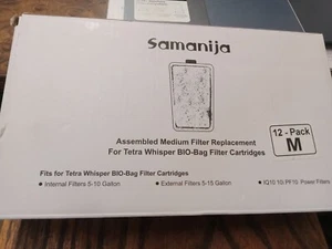Samanija 12 Pack M Replacement Filter Cartridges for Tetra Whisper  Bio-bag - Picture 1 of 2