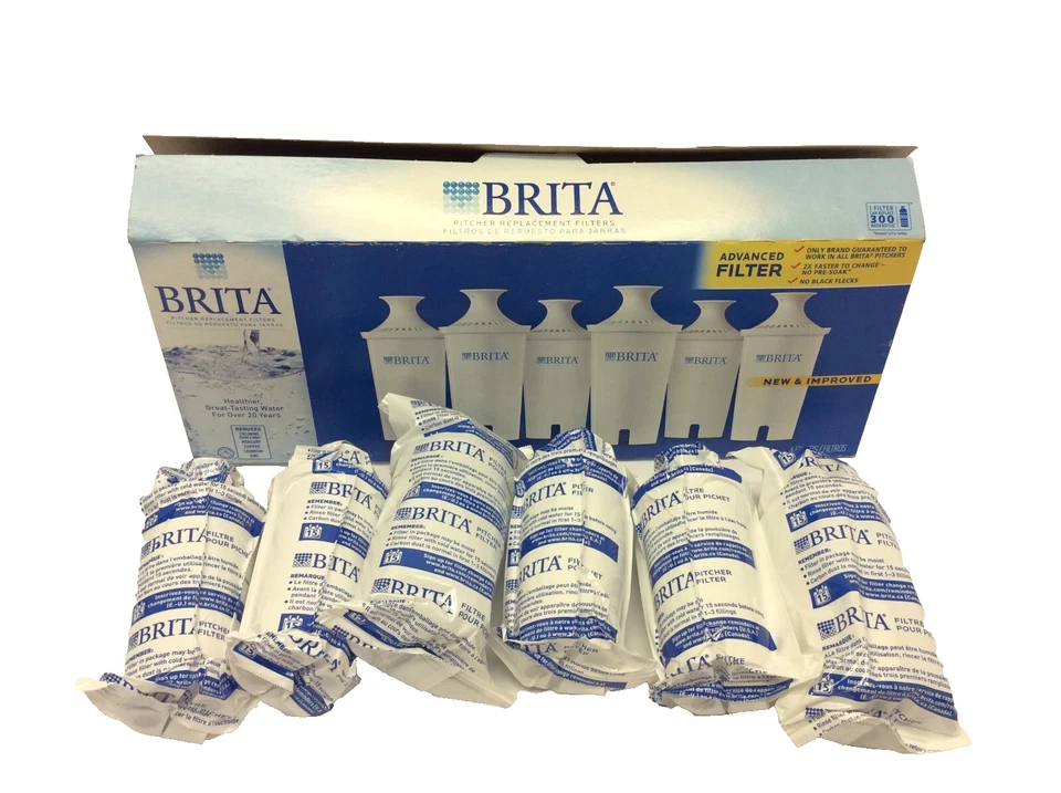Pack of 6 New Brita Pitcher Replacement Filters 0-60258-71048-9 - Image 1 of 4