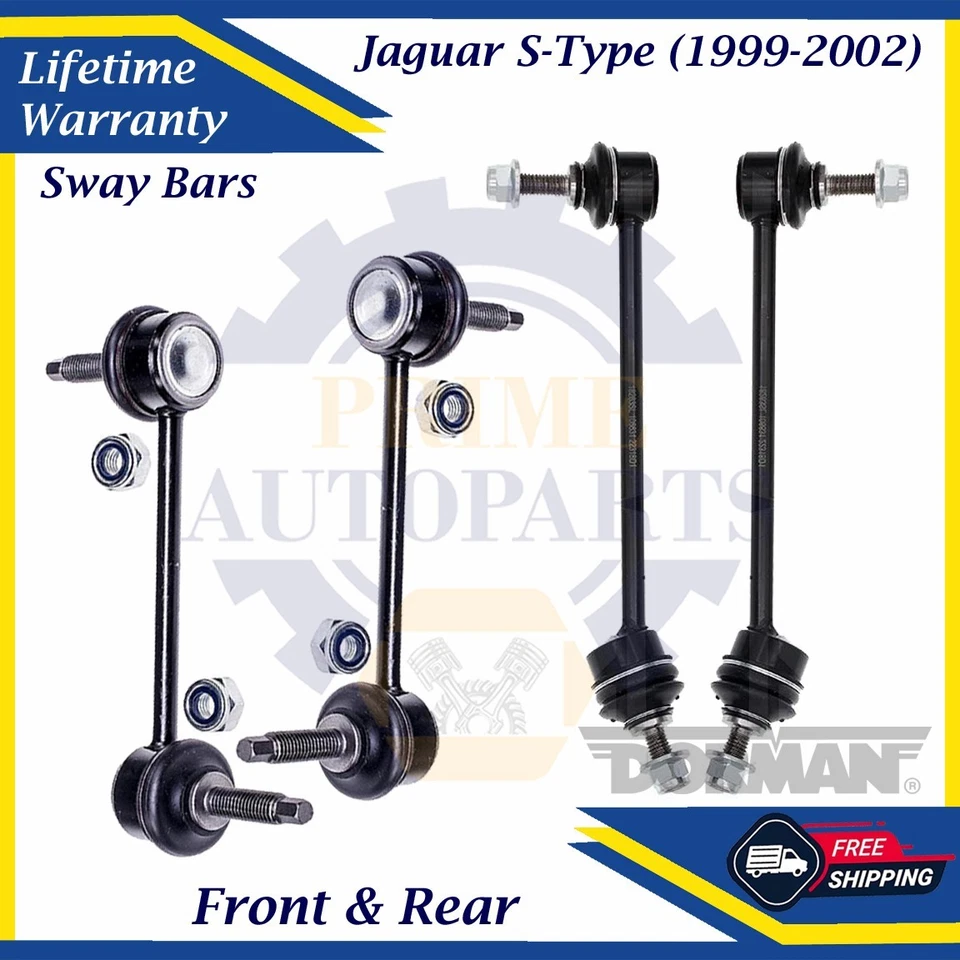Barras estabilizadoras delanteras y traseras Dorman OEM para Jaguar S-Type 1999-2002 garantía de por vida Foto 1 de 4