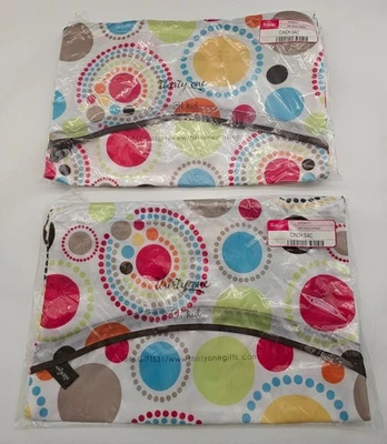 2 ~ Thirty One Cinch Sac Bag Multicolor Círculos Espirales NUEVO Foto 1 de 3