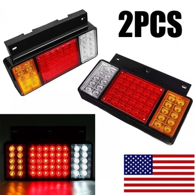 For GMC for Isuzu Elf Truck NPR NQR NRR NKR NHR 84-up 12V 50 LED Rear Tail Light - Image 1 of 4