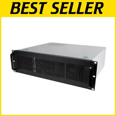 3U Rackmount Server Chassis with 4X 3.5" Bays - ATX Compatible & Quiet Cooling - Image 1 of 4