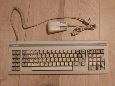 Lot Clavier Keyboard Amstrad PC1512 AZERTY Et Souris PC Amstrad  - Imagen 1 de 4