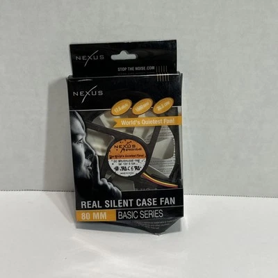 Nexus 80mm Real Silent Case Fan 220503A SP802512L 03 DC Brushless Fan (c11) - Image 1 of 4