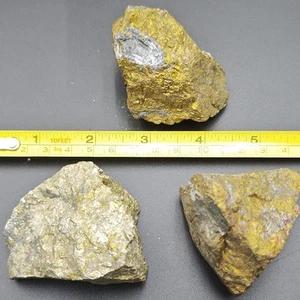 3Pcs 600 g Natural Gold Copper Ore Gravel Nugget Collectibles Precious Metals - Picture 1 of 4