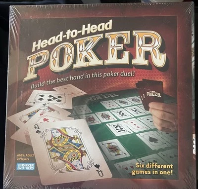 Head-to-Head Poker Card Board Game 2005 Parker Bros New Box factory Sealed - Image 1 of 2