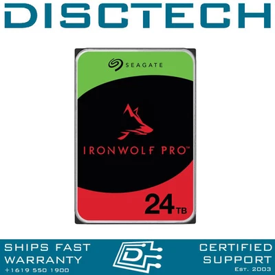 Seagate Exos X24 ST24000NM002H 24TB 3.5 LFF 6Gbps 7.2K 512e Hard Disk Drive - Image 1 of 3