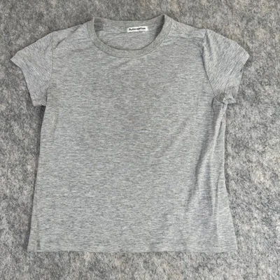 Camiseta Reformation Gris Tencel Talla Pequeña Manga Corta Cuello Redondo EE. UU. Foto 1 de 4