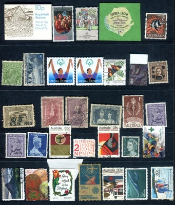 WORLD STAMPS ON 2 HAGNER SHEETS USED - Image 1 of 2