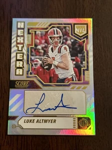 2025 Panini Score NIL Next Era Auto Luke Altmyer #NEN-LAL Illinois Rookie RC Sp - Picture 1 of 2