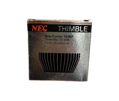 Impresora NEC Thimble New Courier 10-WP 10-106 Impact Daisy Wheel De colección Nueva de Lote Antiguo Foto 1 de 4