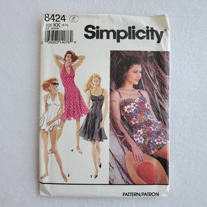 Simplicity Vintage UNCUT Schnittmuster 8424 Misses Sommerkleid Baden Gr. 8-14 - Bild 1 von 4