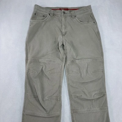 Pantalones deportivos Eastern Mountain para hombre 34 caqui aire libre senderismo ropa de trabajo lona rodillas Foto 1 de 4
