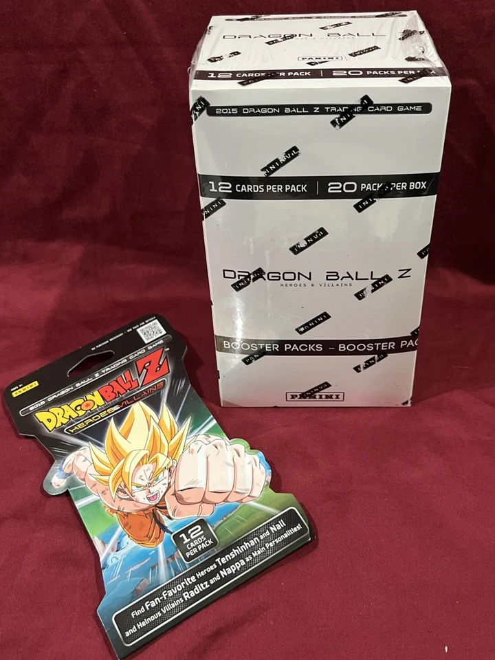 Caja de refuerzo con funda sellada de fábrica Dragon Ball Z héroes y villanos paquete de 20 Foto 1 de 1