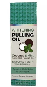 Olio estraibile sbiancante - cocco e menta - tutto naturale - 8 fl oz - scadenza 26/11 - Foto 1 di 4