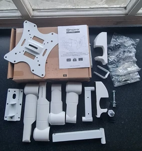 ProperAV 051BP Full Motion TV Wall Mount Bracket 13-42" VESA 200x200 – White - Picture 1 of 13