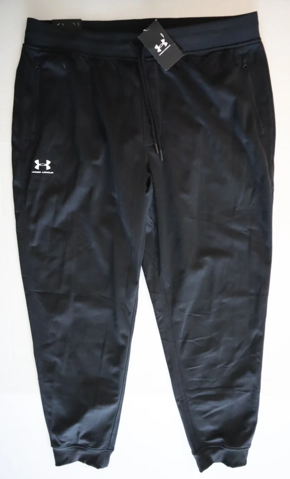 Under Armour Men's UA Sportstyle Jogger Pants Size 2xl Black Loose 1290261