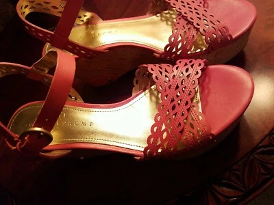  Sandalias de cuña Ivanka Trump para mujer talla 9,5 cuero correa al tobillo tiras informales Foto 1 de 4