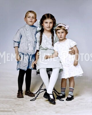 Trío de niños coloreados - principios de 1900 - Gainesville GA - impresión 8x10 Foto 1 de 2