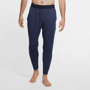 Mens Size S Small Nike Yoga Training Athletic Sweats Pants Navy Blue CU6782-410