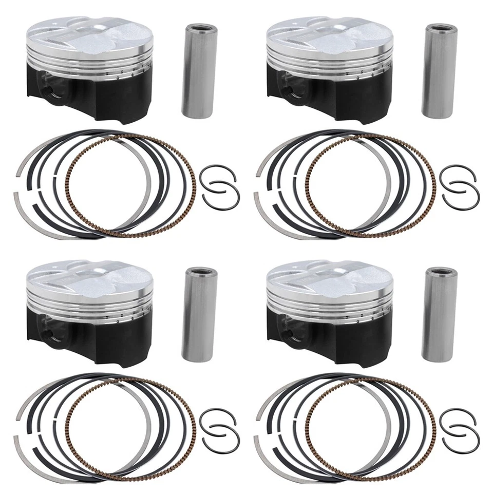 4 комплекта стандартных поршневых колец для Kawasaki Ninja ZX6 ZX600 ZZ-R600 1990-2006 65 мм +00 - Изображение 1 из 2